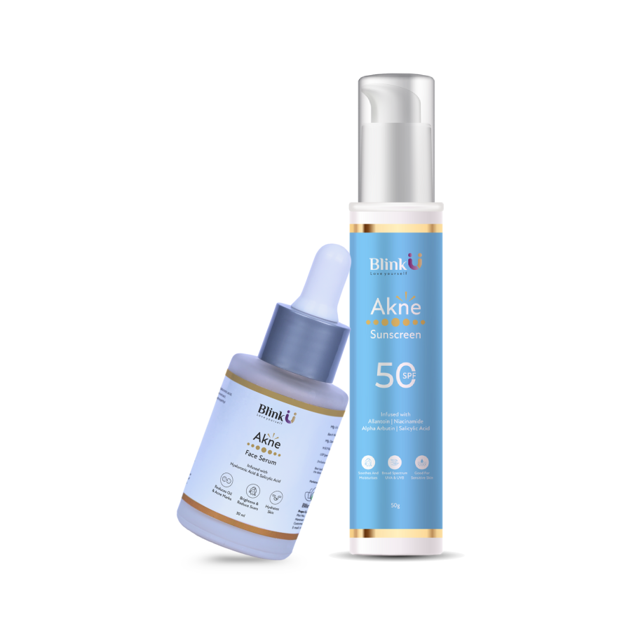 Two skincare products from Blink on a white background