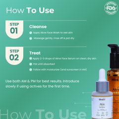Acne Face Serum with 5% Niacinamide | Niacinamide & Salicylic acid Akne Facewash