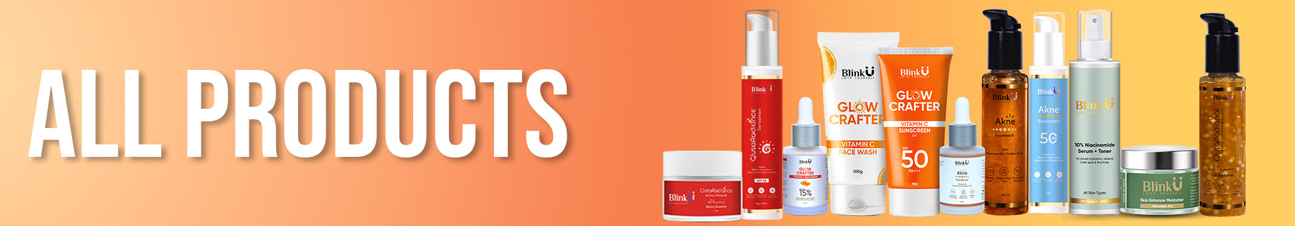Complete BLINKU Product Line Collection Banner
