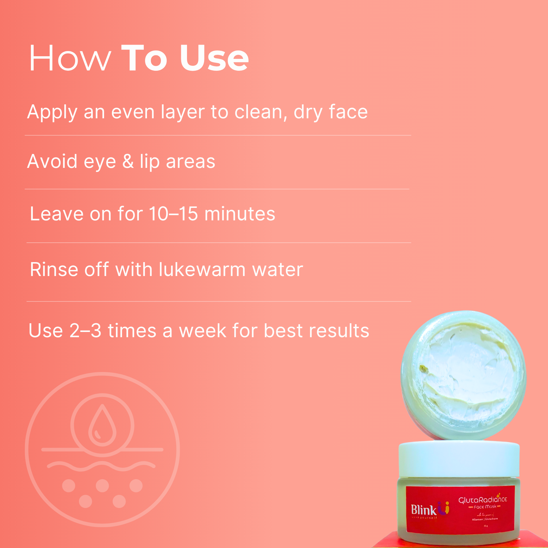 Blinku skincare product information