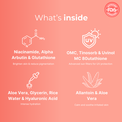 Skincare products arranged for balanced healthy skin