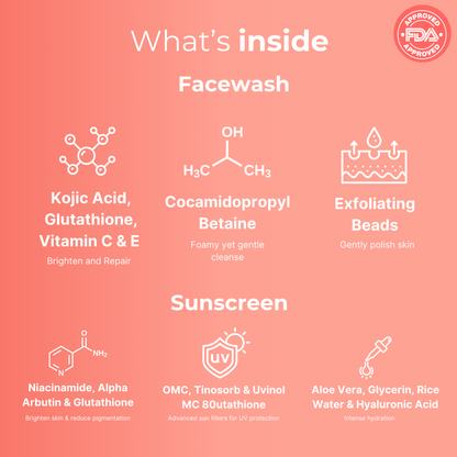 Skincare product visual highlighting glow and skin care