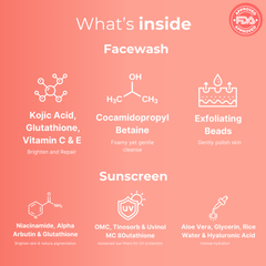 GlutaRadiance Face wash & Sunscreen