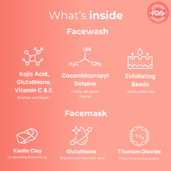 GlutaRadiance Face Wash & Face Mask