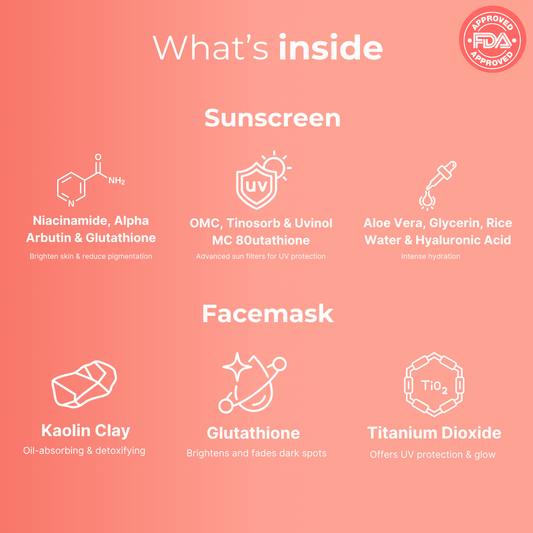 Skincare products arranged for healthy glowing skin