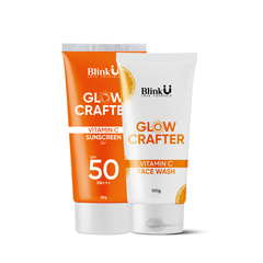 Two skincare products from BlinkU on a white background