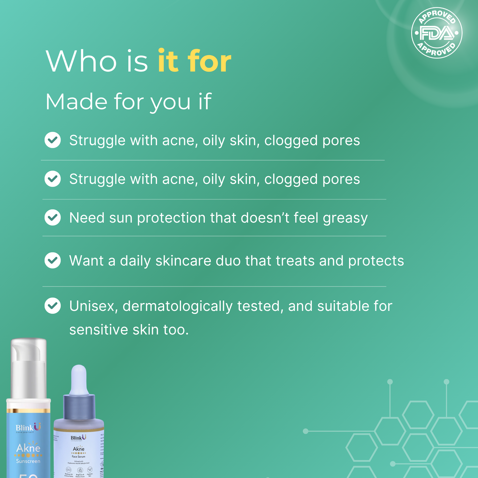 Akne Sunscreen & Face serum