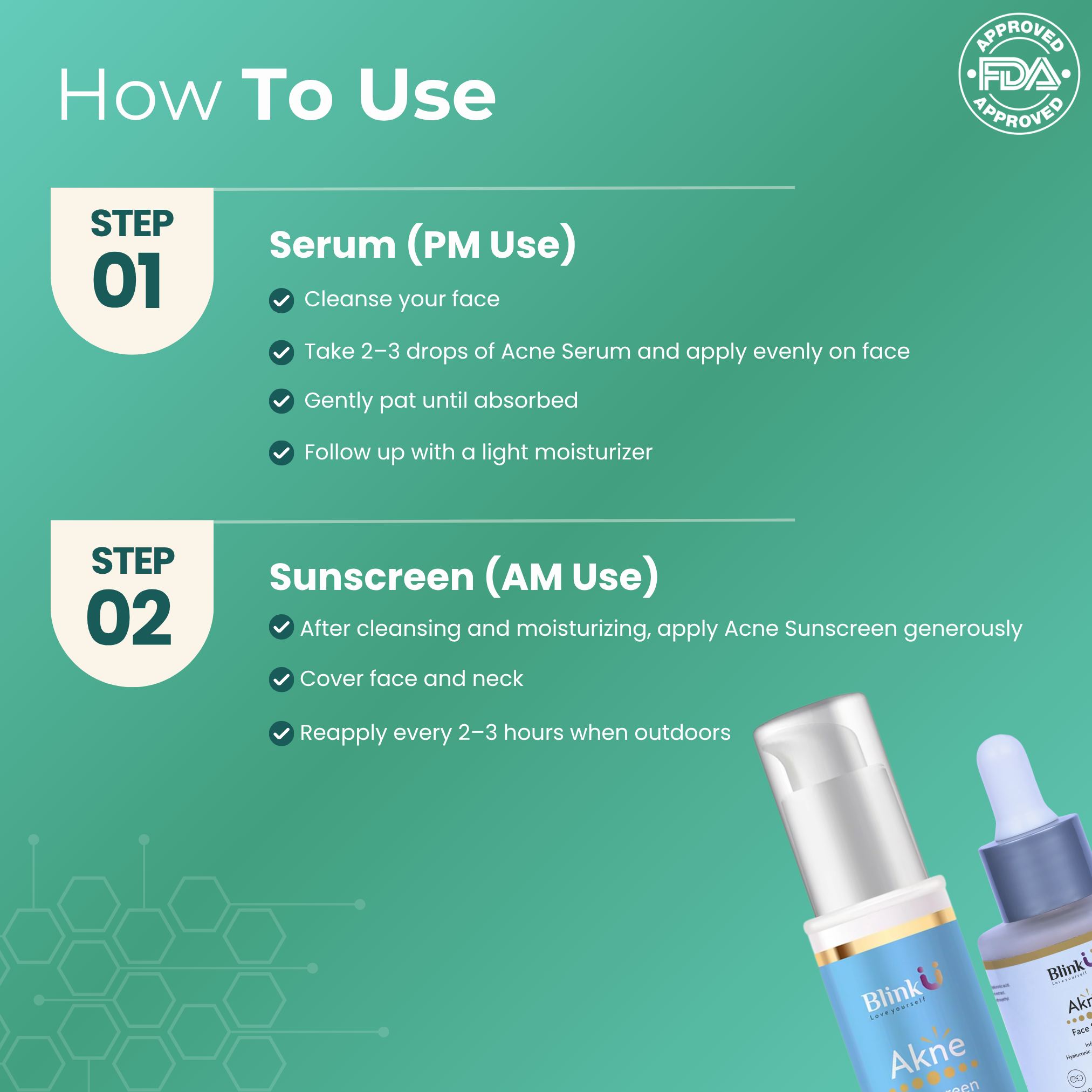 Akne Sunscreen & Face serum