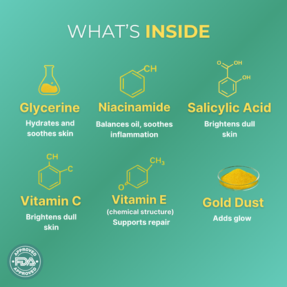 Skincare products arranged for healthy glowing skin