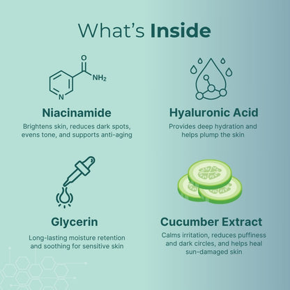 Skincare products arranged for glow hydration and daily care