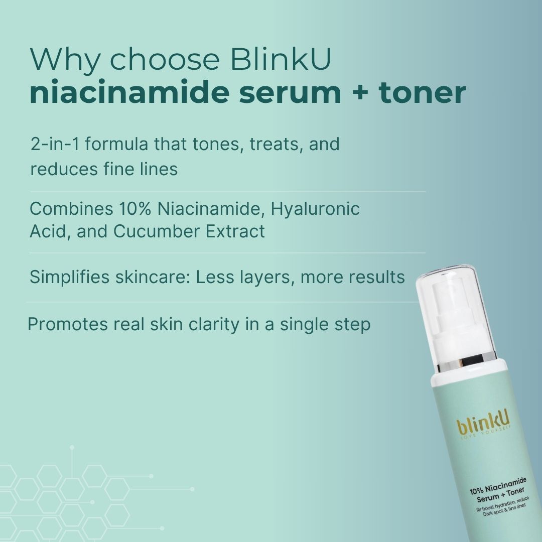 10% Niacinamide Serum + Toner 2in1 - Hyaluronic acid & Cucumber extract 100ml