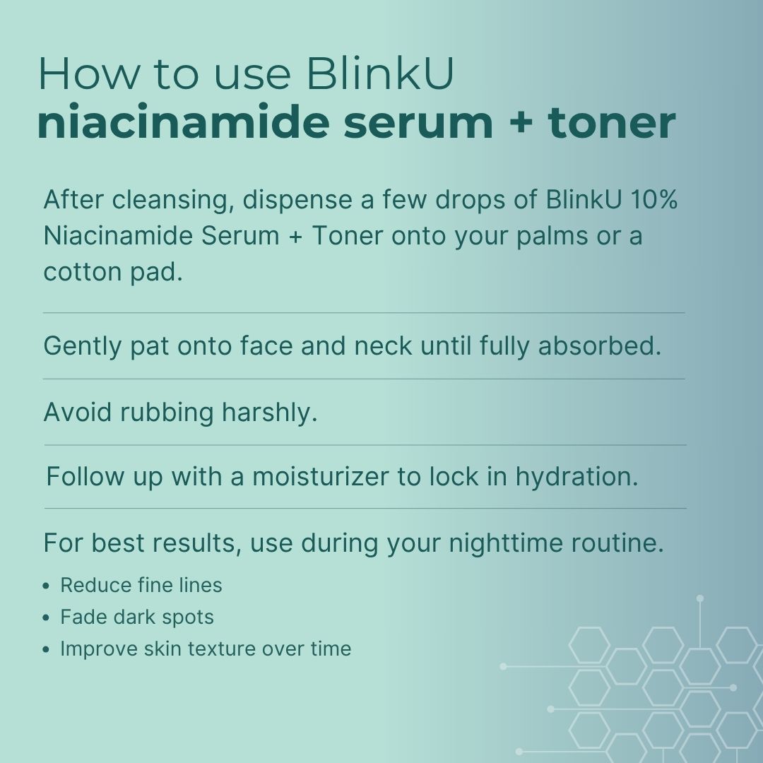 10% Niacinamide Serum + Toner 2in1 - Hyaluronic acid & Cucumber extract 100ml