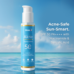 Akne Sunscreen - Niacinamide, Salicylic acid and Gold Dust  with SPF 50, 50g