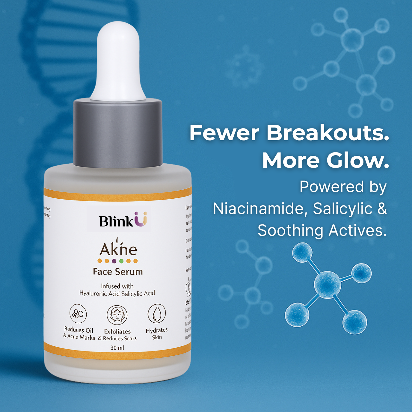 Acne Face Serum with 5% Niacinamide & 1% salicylic acid 30ml