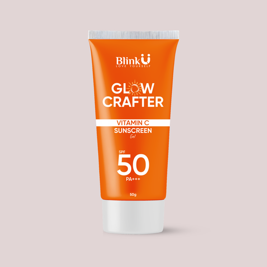Blinku Vitamin C Sunscreen SPF 50 PA+++ for All Skin Types – 50g
