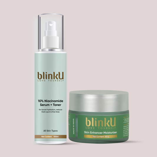 Blinku Anti-Aging Combo – Niacinamide Serum Toner + Moisturizer