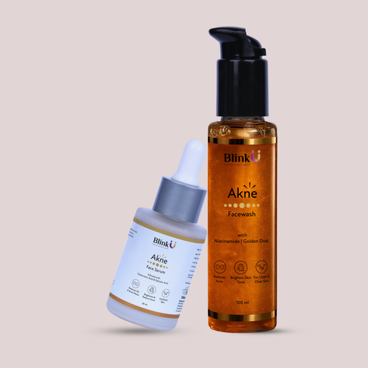 Blinku Akne Face Wash + Serum Combo for Pimples & Acne-Prone Skin