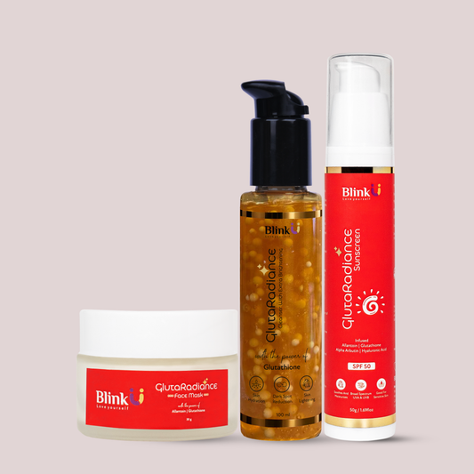 Blinku GlutaRadiance Complete Kit – Face Wash + Mask + Sunscreen for Glow