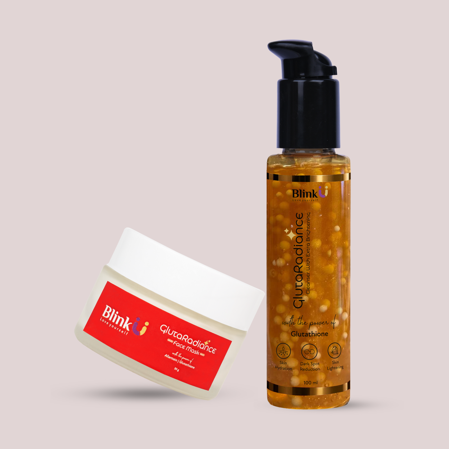 Blinku GlutaRadiance Face Wash + Mask Combo for Pigmentation & Glow