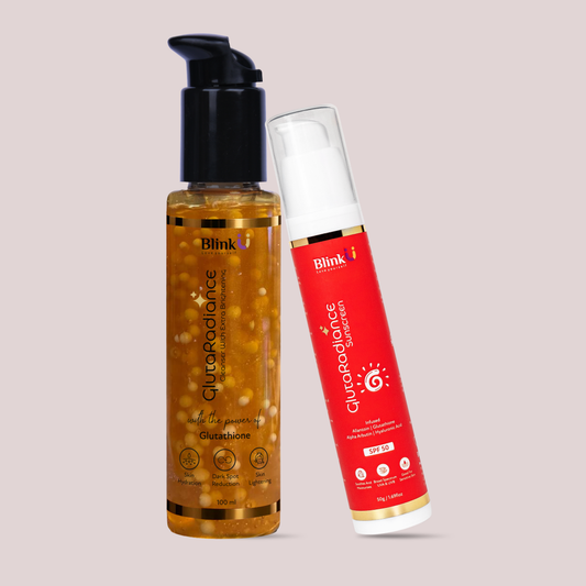 Blinku GlutaRadiance Face Wash + Sunscreen Combo for Glow & Protection