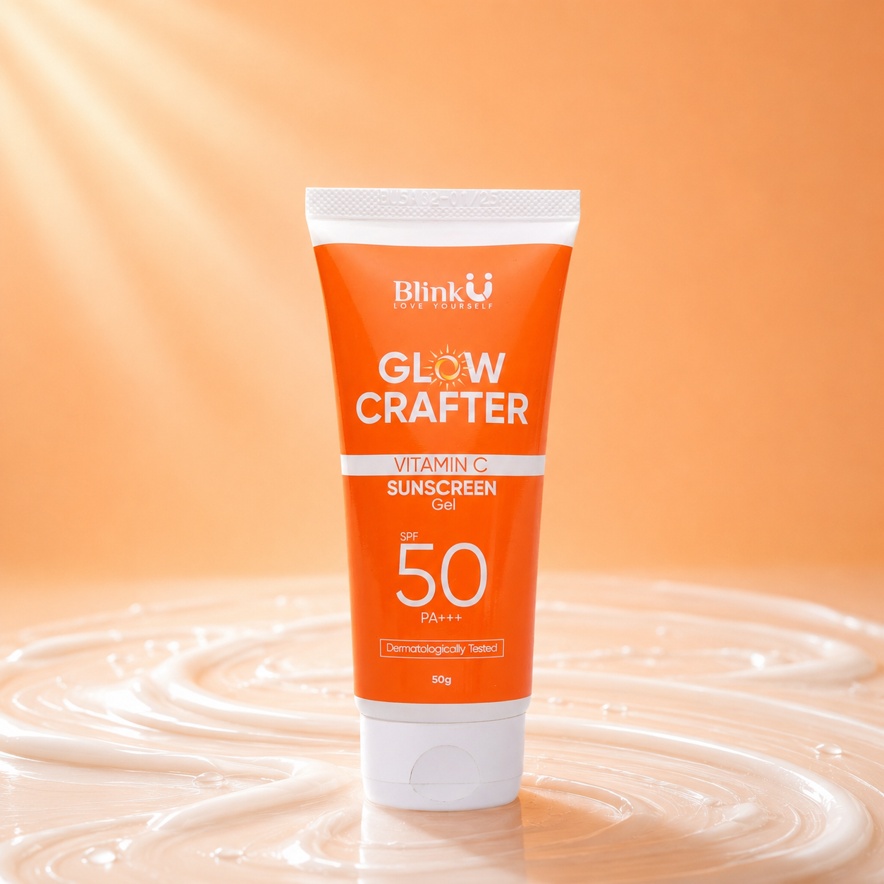 Blinku Vitamin C Sunscreen SPF 50 PA+++ for All Skin Types – 50g