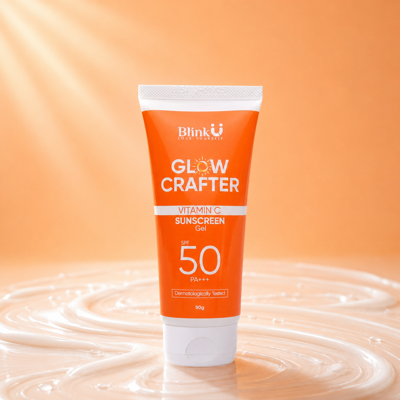 Blinku Vitamin C Sunscreen SPF 50 PA+++ for All Skin Types – 50g