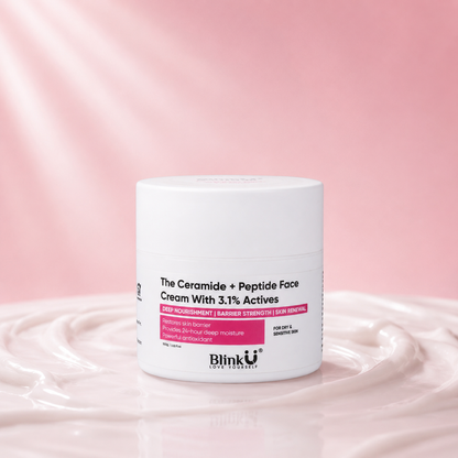 Blinku Ceramide Peptide Face Cream for Dry & Sensitive Skin – 50g