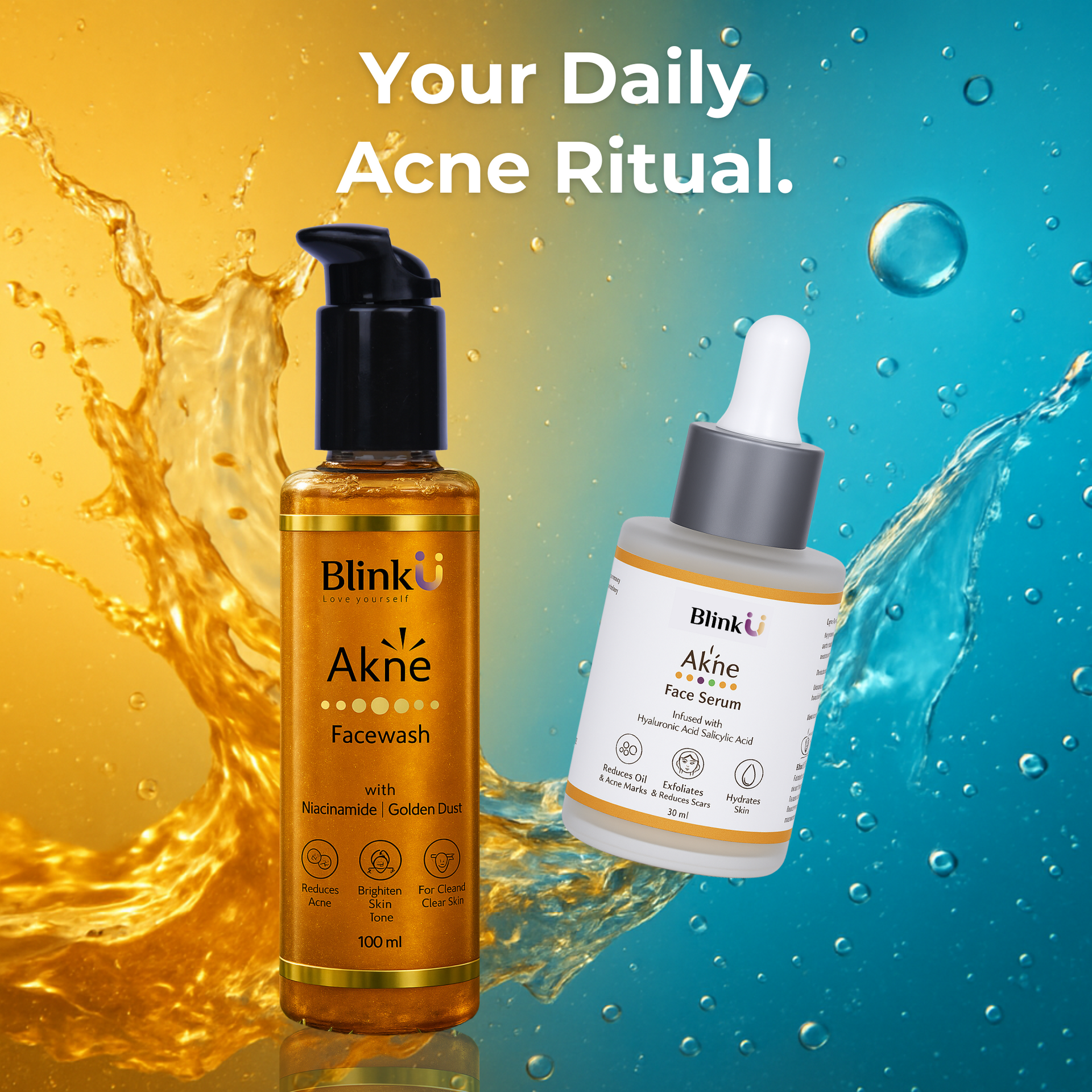 Acne Face Serum with 5% Niacinamide | Niacinamide & Salicylic acid Akne Facewash