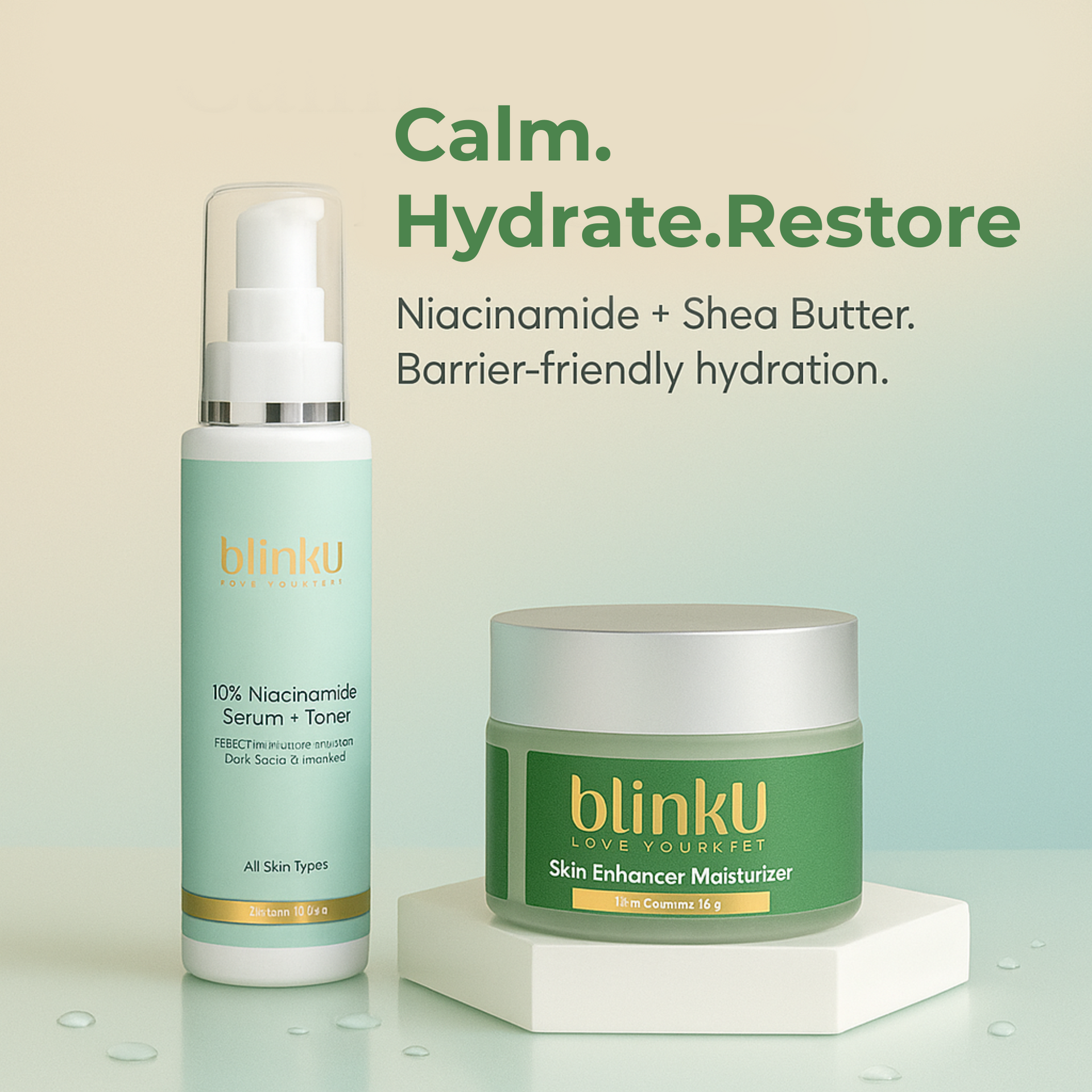 Niacinamide Serum + Toner + Skin Enchancer moistuzier