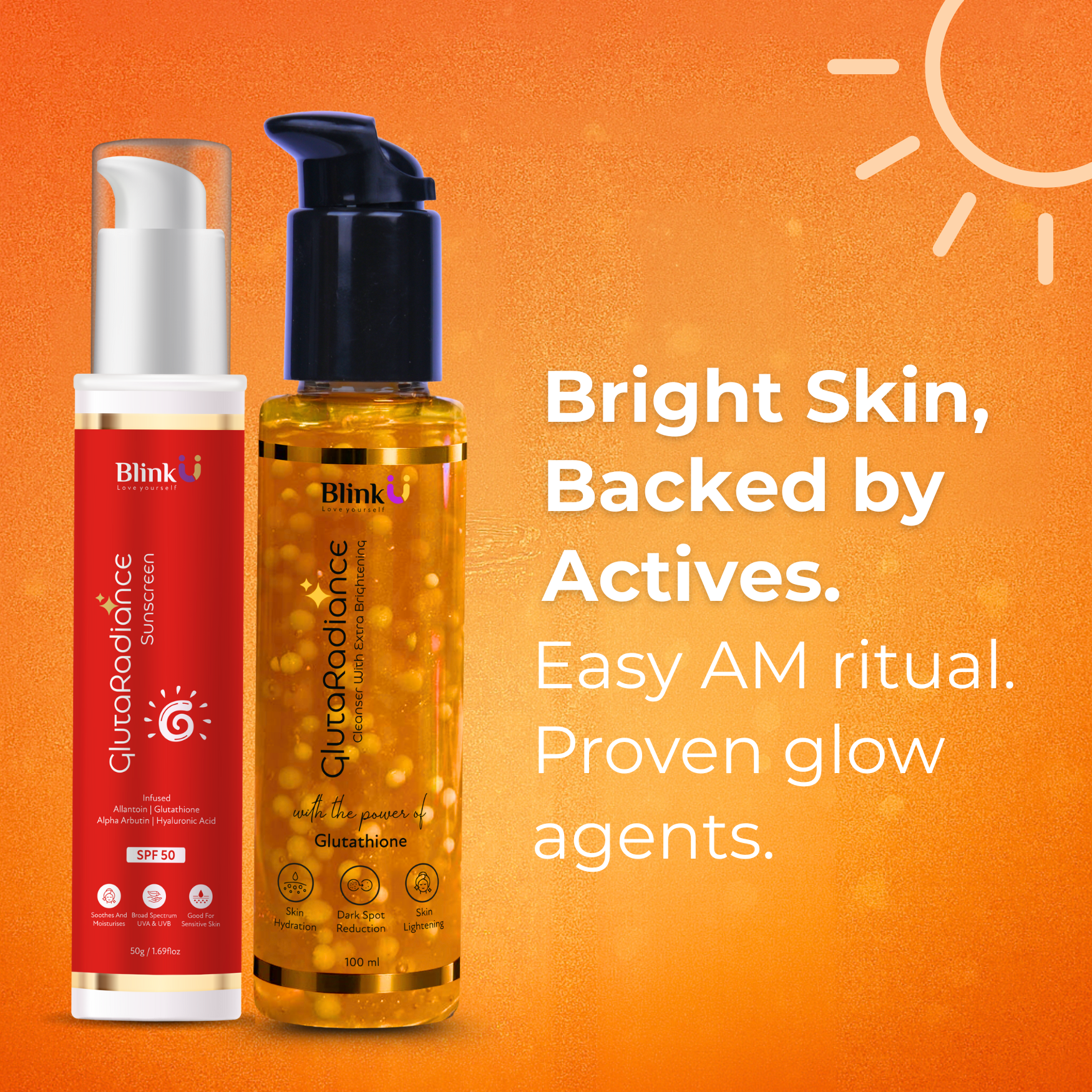 GlutaRadiance Face wash & Sunscreen