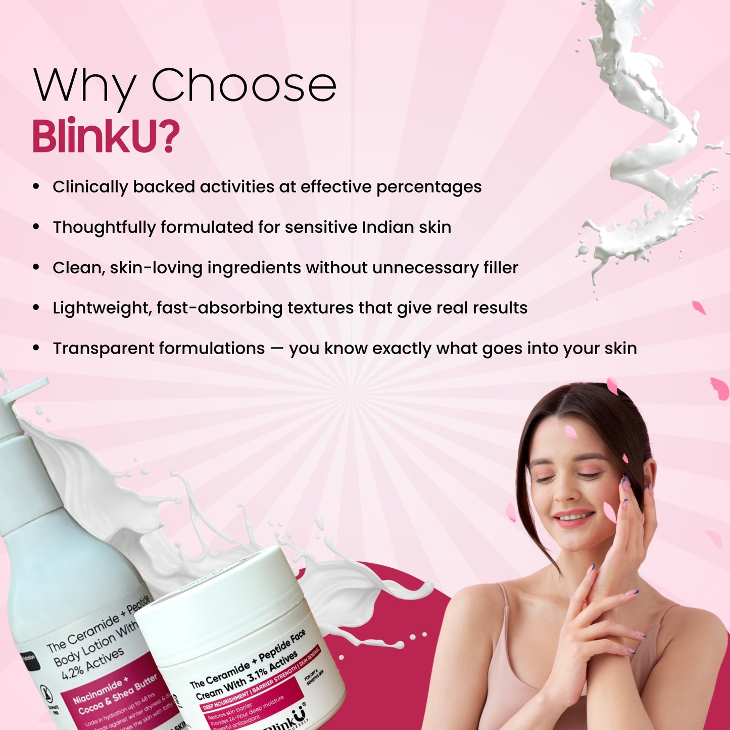 Skincare routine banner featuring cleansing and protection essentials