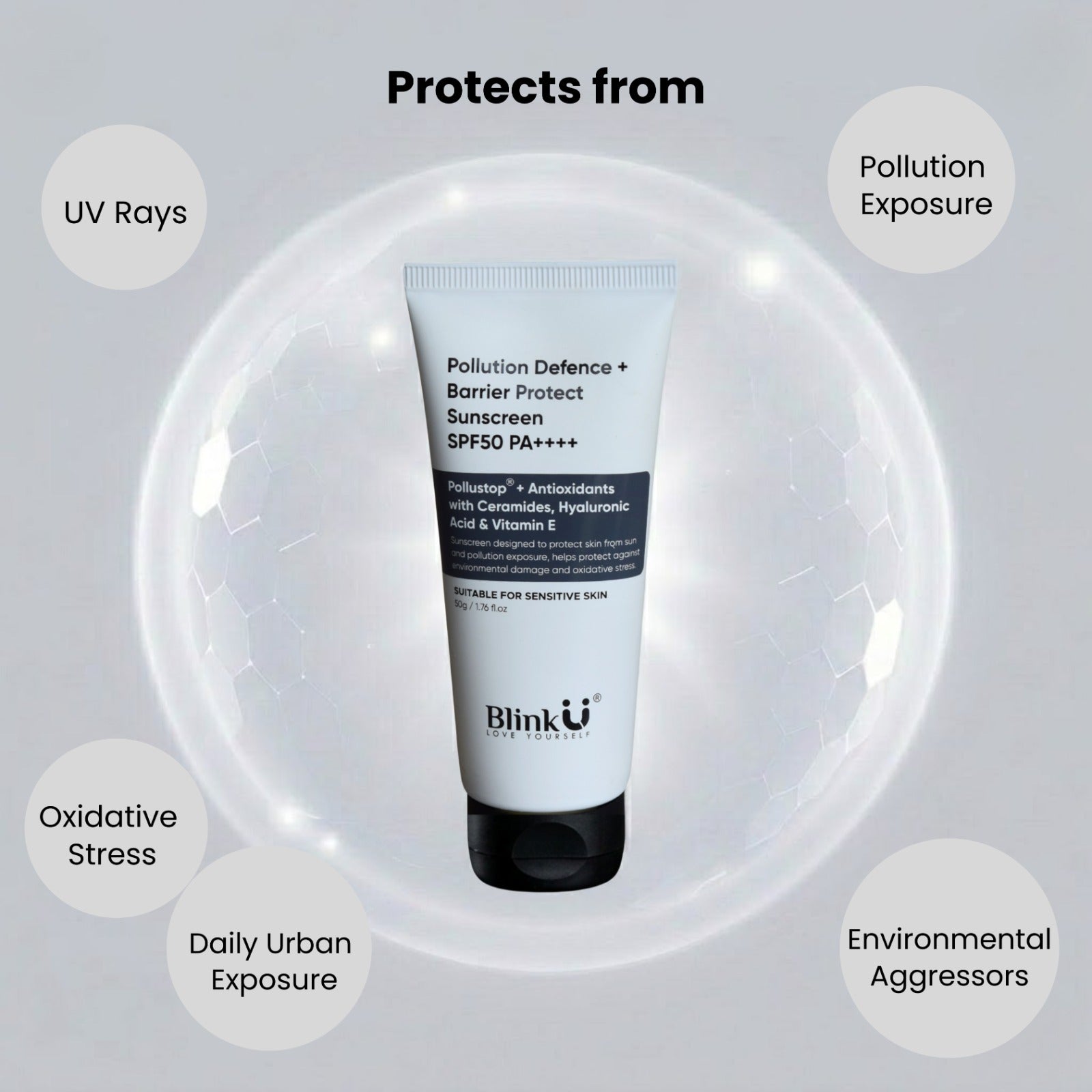 Pollution Defence+ Barrier Protect Sunscreen SPF50 PA++++
