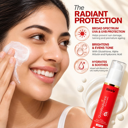 GlutaRadiance Sunscreen SPF 50 PA++++ with Glutathione & Niacinamide – 50g