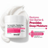 Ceramide + Peptide Face Cream with 3.1% Actives, Vitamin E + Caraplex 6T10 & Betaine – 100g