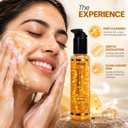GlutaRadiance Face Wash with Glutathione & Kaolin Clay for Pigmentation – 100ml