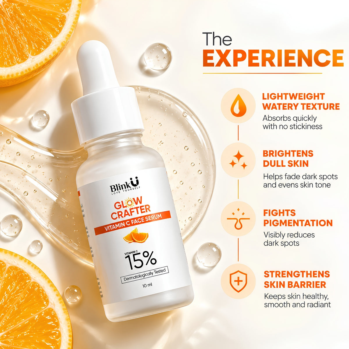 15% Vitamin C Face Serum with Ethyl Ascorbic Acid & Ferulic Acid – 10ml