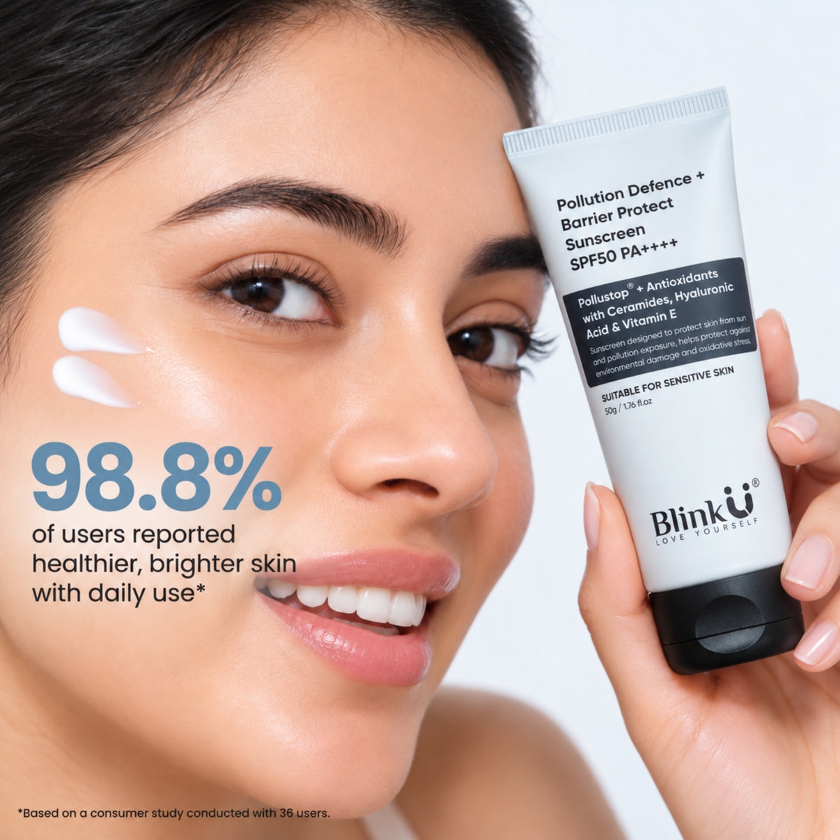 Pollution Defence + Barrier Protect Sunscreen SPF 50 PA++++ with Ceramides & Antioxidants – 50g