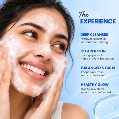 Oil + Acne Control Face Wash with Salicylic Acid & Niacinamide – 100ml