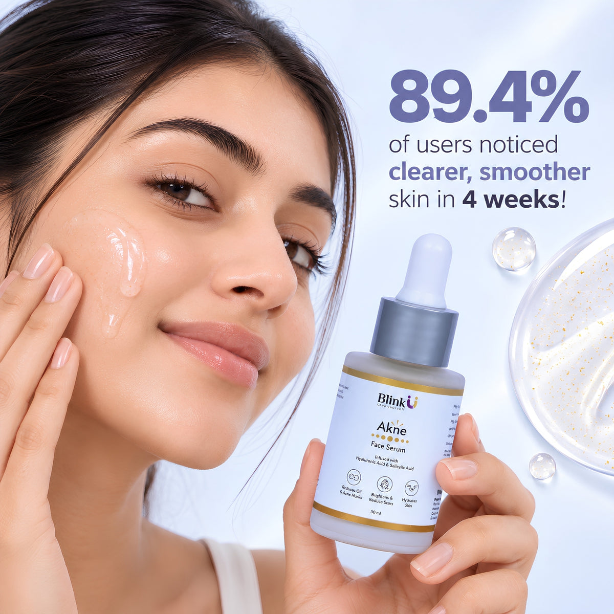 Akne Face Serum with 5% Niacinamide & Salicylic Acid – 30ml