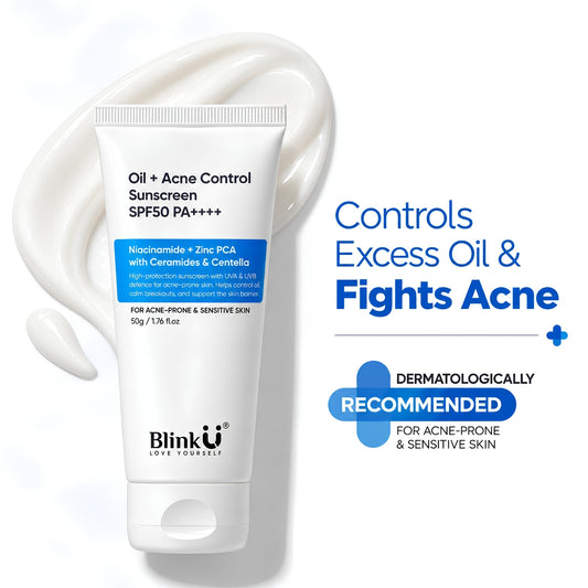 Oil + Acne Control Sunscreen SPF 50 PA++++ with Niacinamide & Zinc PCA – 50g