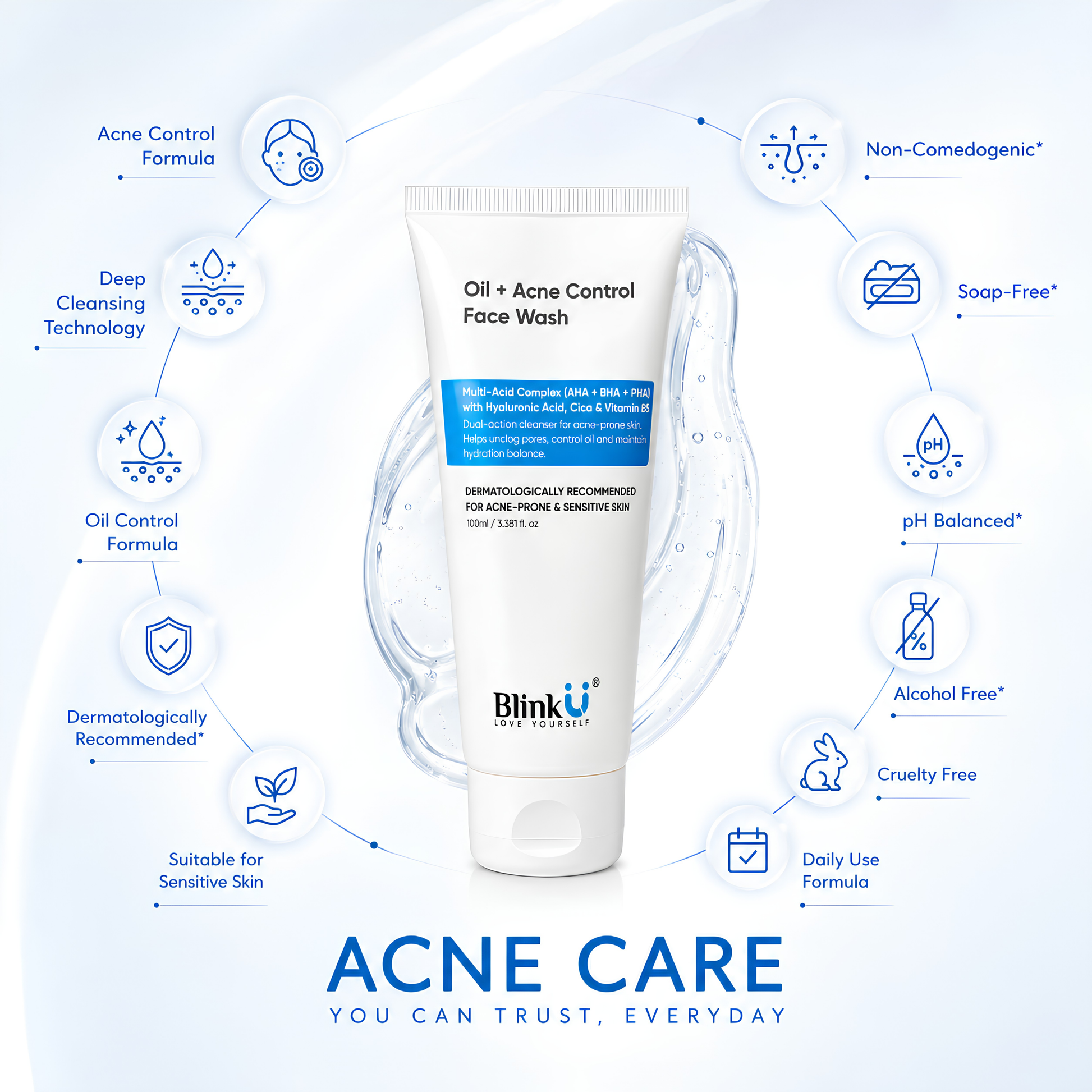 Oil + Acne Face wash 100ml