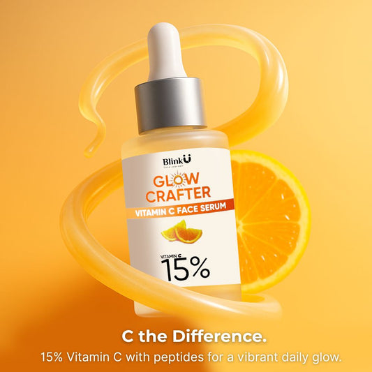 Vitamin C face serum shown for bright radiant skin