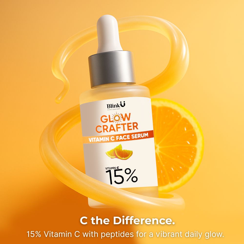 Vitamin C face serum shown for bright radiant skin