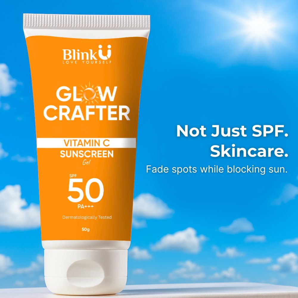 Glow Crafter Vitamin C Sunscreen - Ceramide 3B & Infragaurd, SPF50 PA+++, 50g